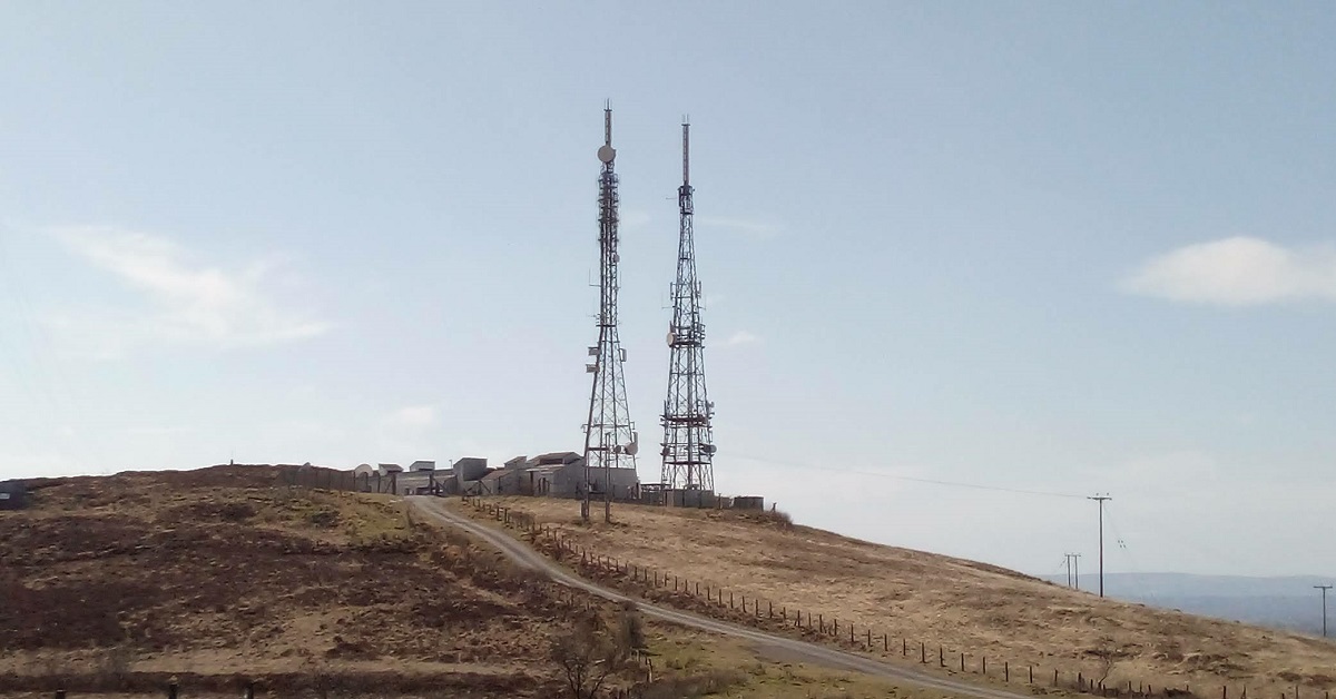 The two Arqiva Brougher masts